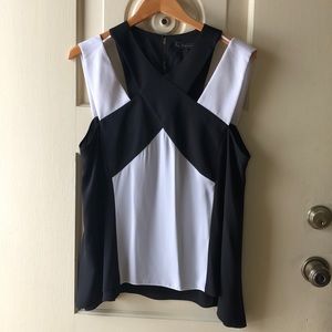 Bcbgmaxazaria black and white tank